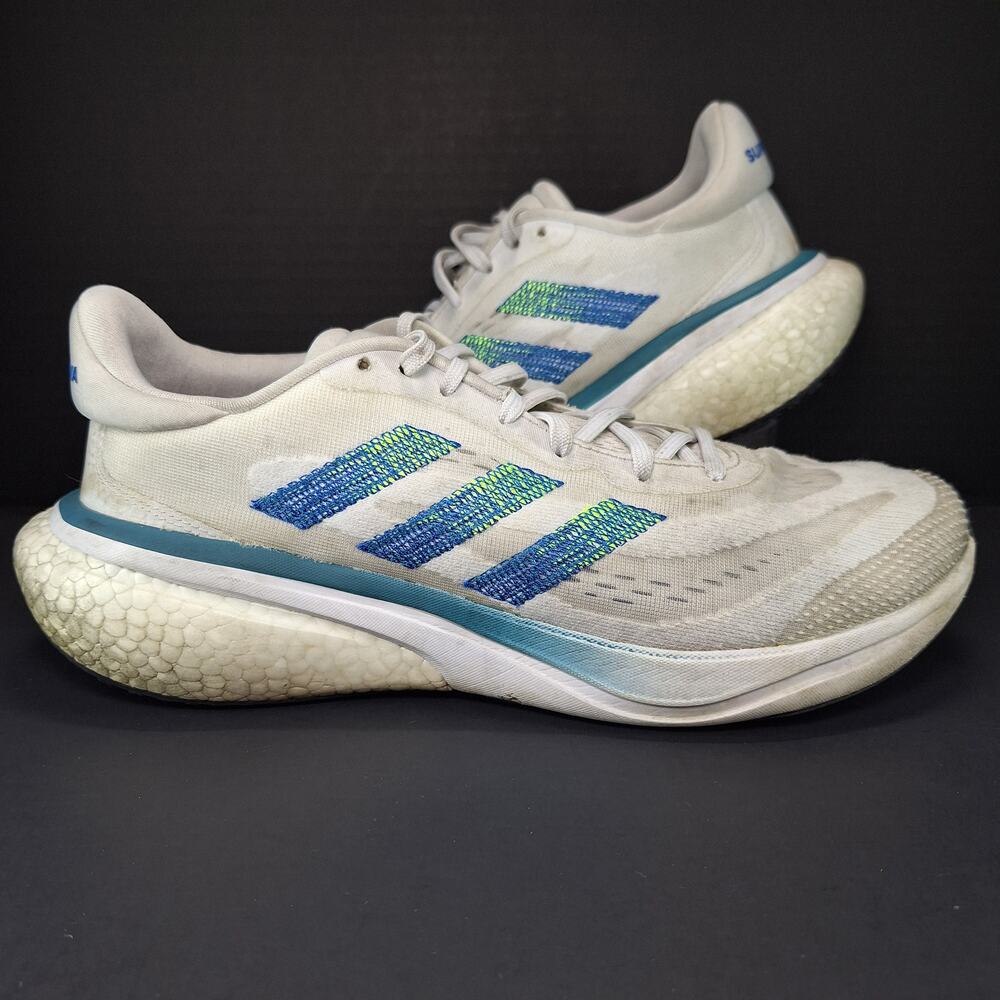 Adidas Supernova 3 Mens 10 White Lucid Lemon Arctic Fusion HQ1806 Running Shoes